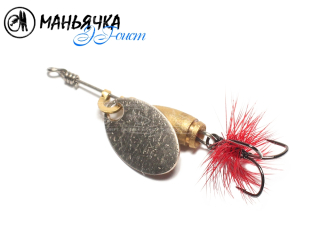 Блесна Маньячка ЭГ-оист №1 1,1г серебро